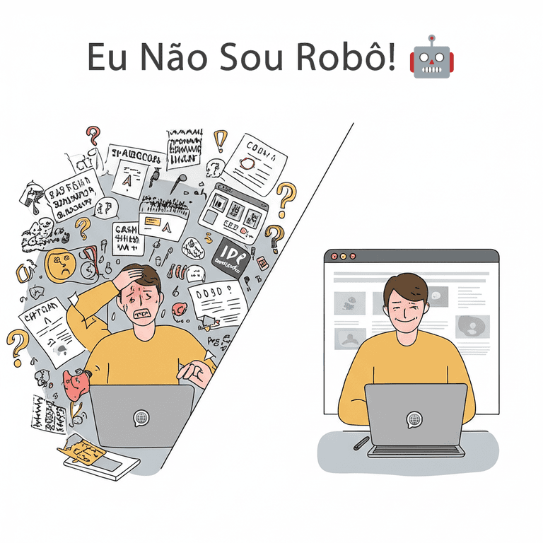 Por que CAPTCHAs Aparecem o Tempo Todo e Como Resolvi